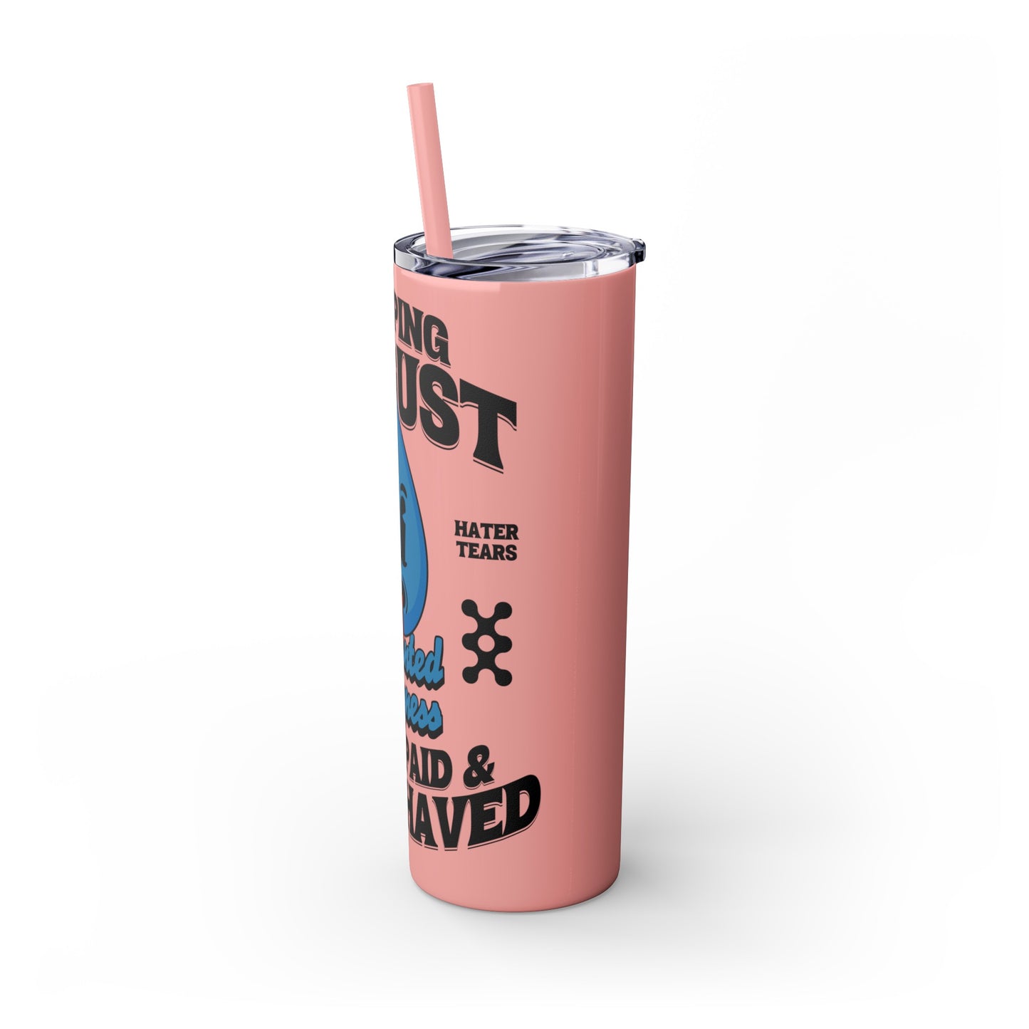 Hater Tears Tumbler with Straw, 20oz