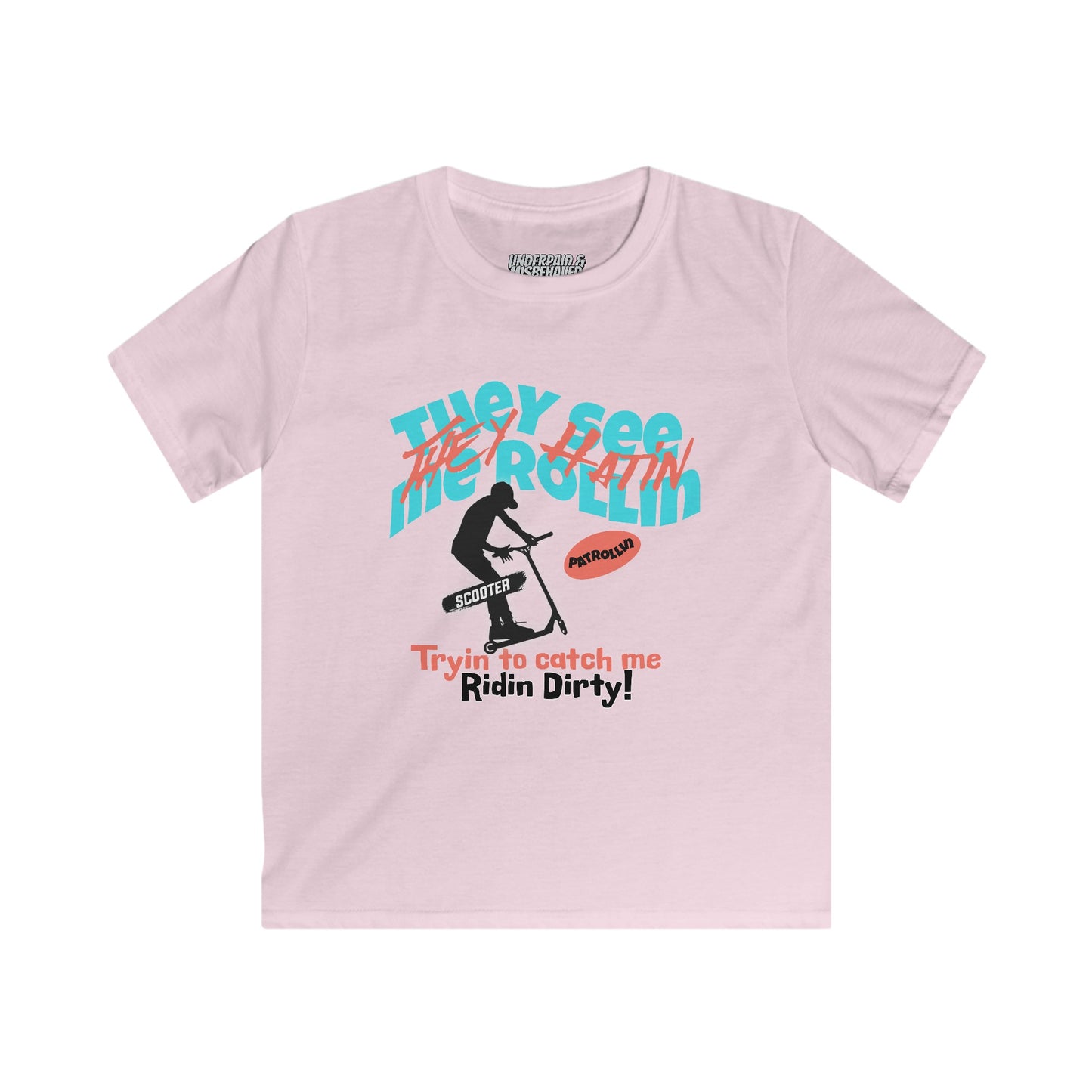 They Hatin kids Softstyle Tee